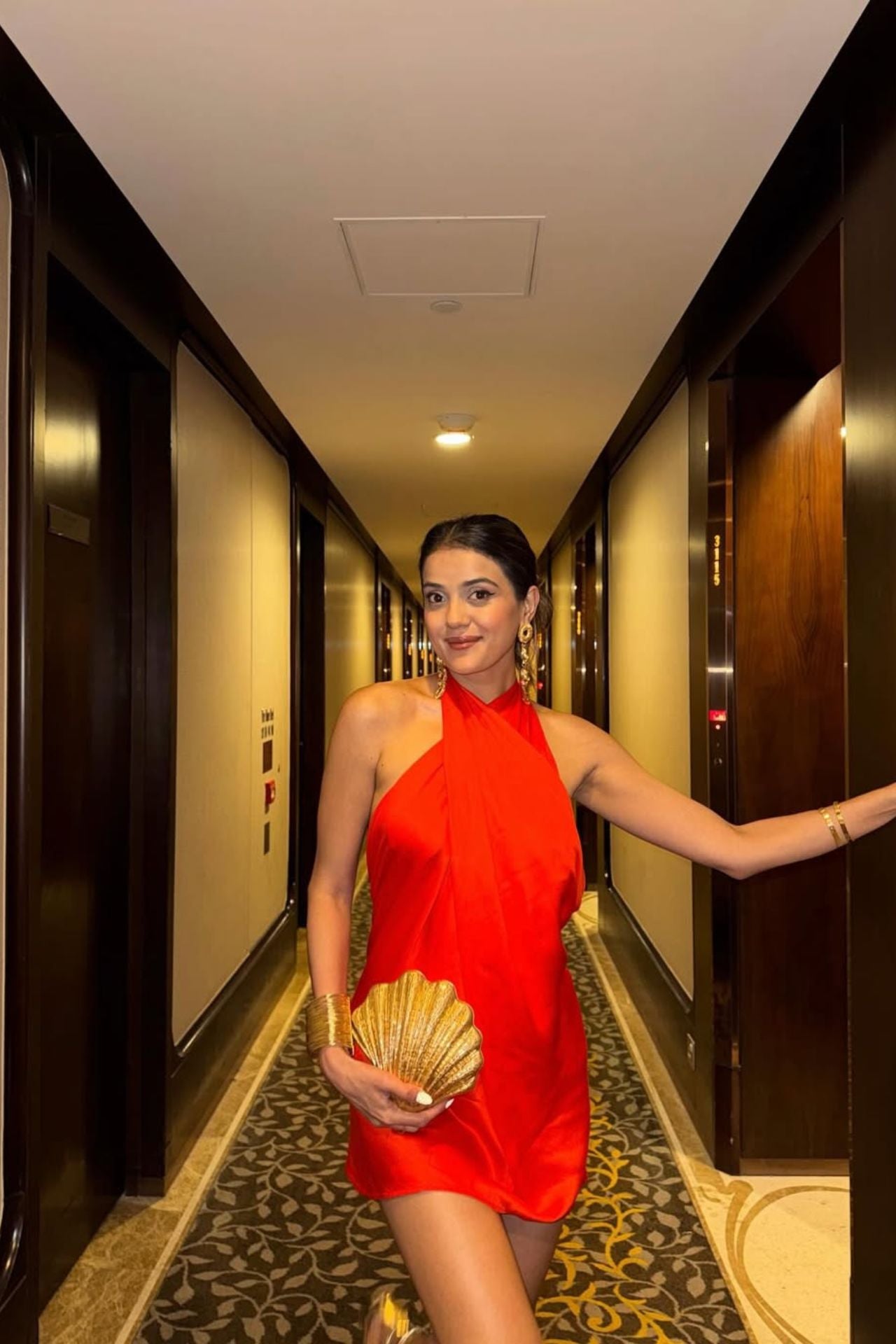 RIVIERA ORANGE MINI DRESS