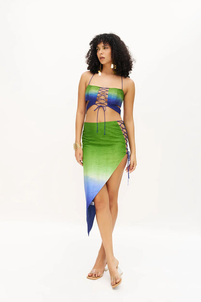 KATY CRISS-CROSS OMBRE TOP