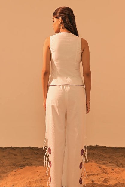 THE SCALLOP EMBROIDERED CO-ORD