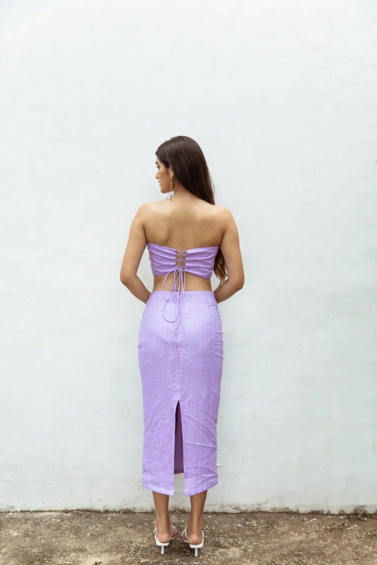 RUMI MIDI GATHERED SKIRT